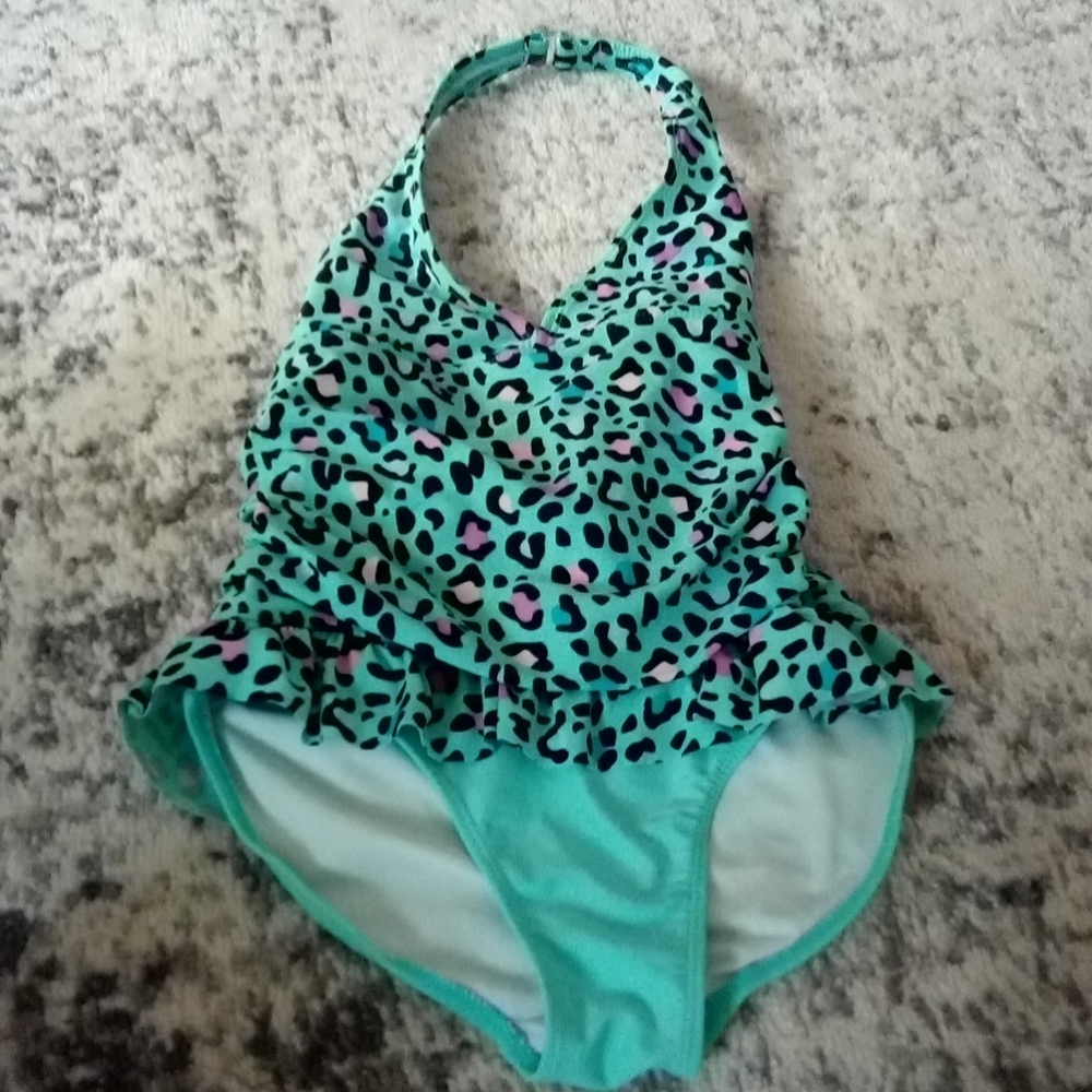 Cheetah patterned bathing suit